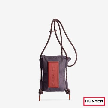 HUNTER -Travel輕量手機包-灰紫/麻花