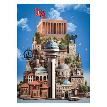 土耳其安卡拉_AI城市系列_Anatolian_1000片拼圖