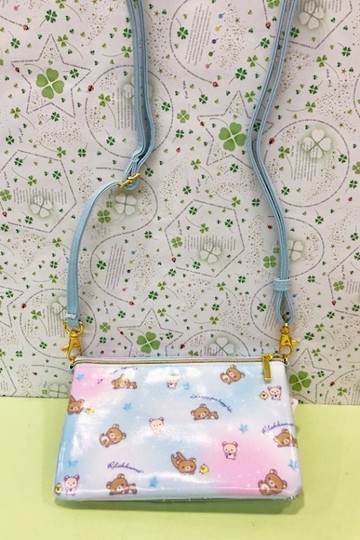 【震撼精品百貨】Rilakkuma San-X 拉拉熊懶懶熊~手機側背袋-彩虹#68006