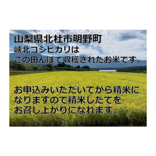 ふるさと納税 山梨県 甲府市 山梨県産峡北コシヒカリ　無洗米20kg(10kg×2袋)