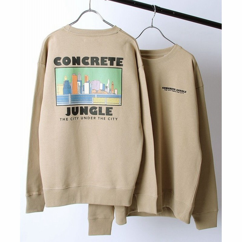 スウェット シティポップアート バックイラストプリントクルーネックスウェット トレーナー 通販 Lineポイント最大0 5 Get Lineショッピング