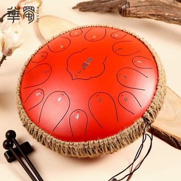 空靈鼓 魯儒空靈鼓初學者蓮花鼓忘憂鼓樂器13音15音級手碟色空鼓『CM41982』