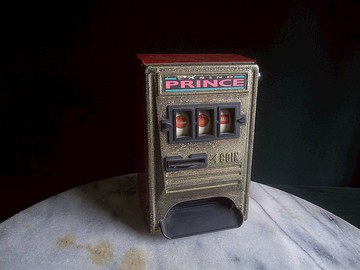 【老時光 OLD-TIME】早期日本稀有拉霸機吃角子老虎機金屬存錢筒