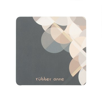 【怪獸】rubber anne 10秒頂吸 軟式珪藻土吸水杯墊 沐光系列 (10x10cm) -霓光誘惑