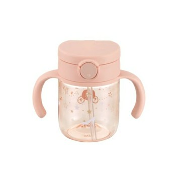 Richell利其爾AX系列幻夢馬車吸管水杯-200ML(粉4945680204439) 465元