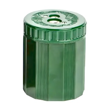 德國 DUX 大理石紋雙孔削筆器 塑料、鐵材質  綠色  1個