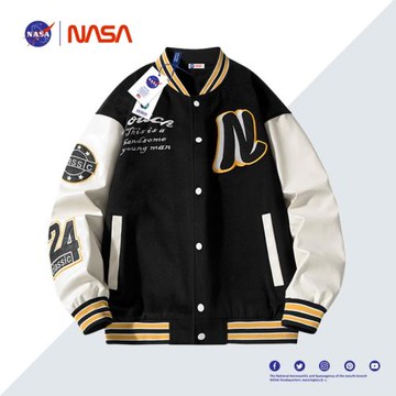 NASA美式棒球服男夾克潮牌復古春秋季新款2024年情侶刺繡防風外套