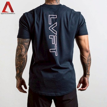 男士健身運動T恤 彈力棉質舒適休閒短袖上衣 現貨 live fit