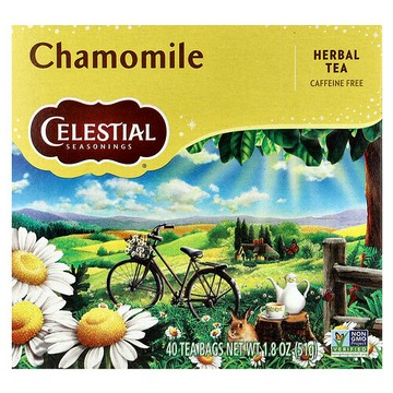 Celestial Seasonings, 草本茶，洋甘菊，無咖啡萃取，40 茶包，1.8 盎司（51 克）