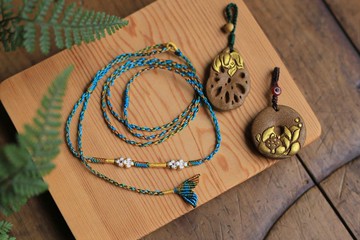 壹染指香品 | 描金香牌 段染編繩 | 古法天然合香 清賞雅玩 香身