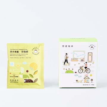 佛手烏龍．茶咖啡浸泡包(淺焙)｜佛手柑、杏仁巧克力、春烏龍、無花果乾 5入 (Coffee Stopover聯名)（效期2026.06.10）