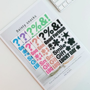 圓點特殊字體字母花卉透明貼紙