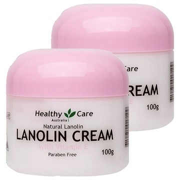 Healthy Care 維他命E綿羊油 保濕乳霜 身體乳液  100g  2盒