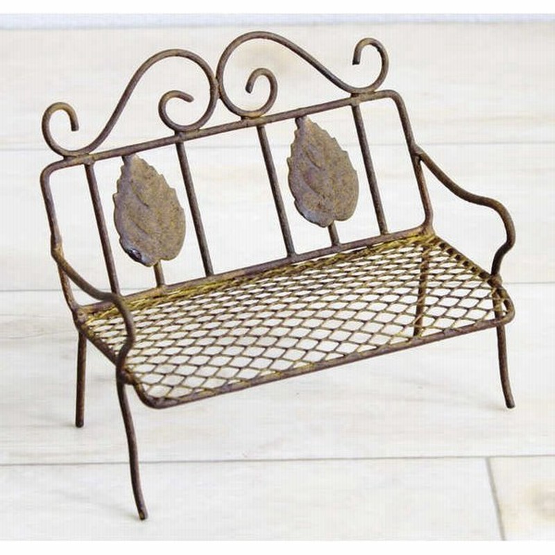 ガーデニング雑貨 アンティーク オブジェ ミニ ガーデン ベンチ 幅15cm 花壇 飾り 小さい 置物 かわいい 通販 Lineポイント最大0 5 Get Lineショッピング
