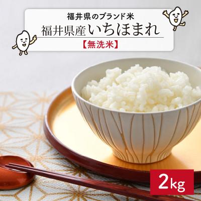 ふるさと納税 坂井市 福井県ブランド米 いちほまれ 無洗米 2kg[A-6101]