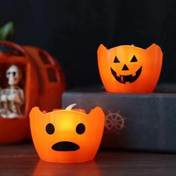 LED南瓜燈飾 萬聖節 造型燈 裝飾燈 擺飾燈 氣氛燈 南瓜燈 派對用品 活動道具 居家佈置【BlueCat】【HW0333】