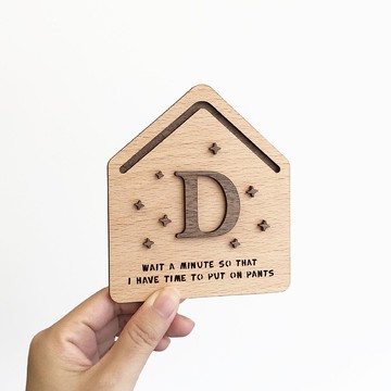 We are home 客製化木製門牌 掛牌 門簾 掛布 家用 商用