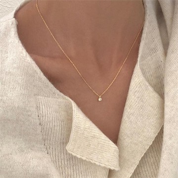 項鍊 純銀項鍊 星星項鍊 細項鍊 小項鍊 銀項鍊 韓國項鍊 精緻項鍊 高級感 金項鍊 鎖骨鍊 293