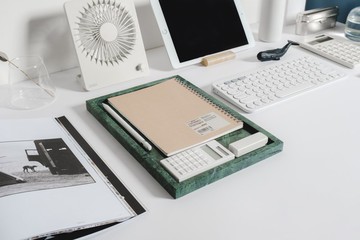 【惜物良品】大理石長方淺盤  (台灣蛇紋石)