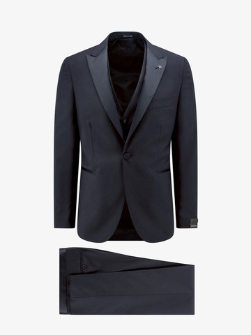 Virgin wool tuxedo with vest - TAGLIATORE - gender_Man
