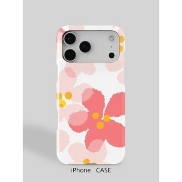 可愛花瓣適用于iPhone16ProMax輕薄15適用于14蘋果13手機殼12不掉色11環保可水洗硬殼磨砂散熱半包保護殼
