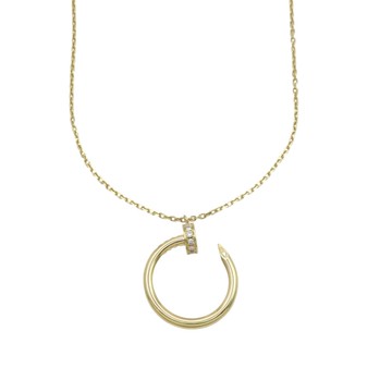 Cartier 卡地亞 18K黃金 鑽石 Juste un Clou 項鍊 【二手名牌BRAND OFF】