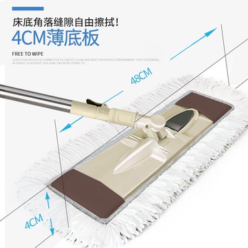 大號平板拖把家用木地板瓷磚棉線拆洗塵推旋轉拖布地拖