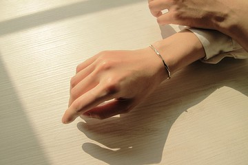 原生系列 水流純銀手環