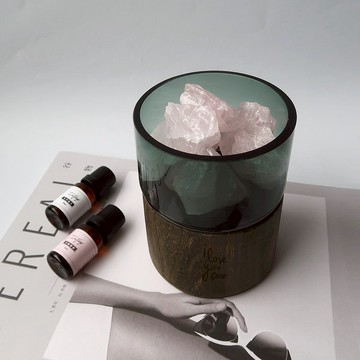 【客製化禮物】情人節 禮物 訂製英文名 天然礦石 水晶香氛擴香