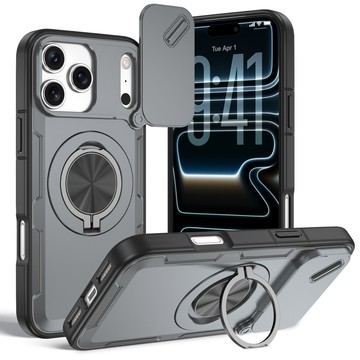 戰將推窗 磁吸無線充 手機殼 360支架 適用 iPhone 17 16 15 14 13 12 Pro Max 保護殼