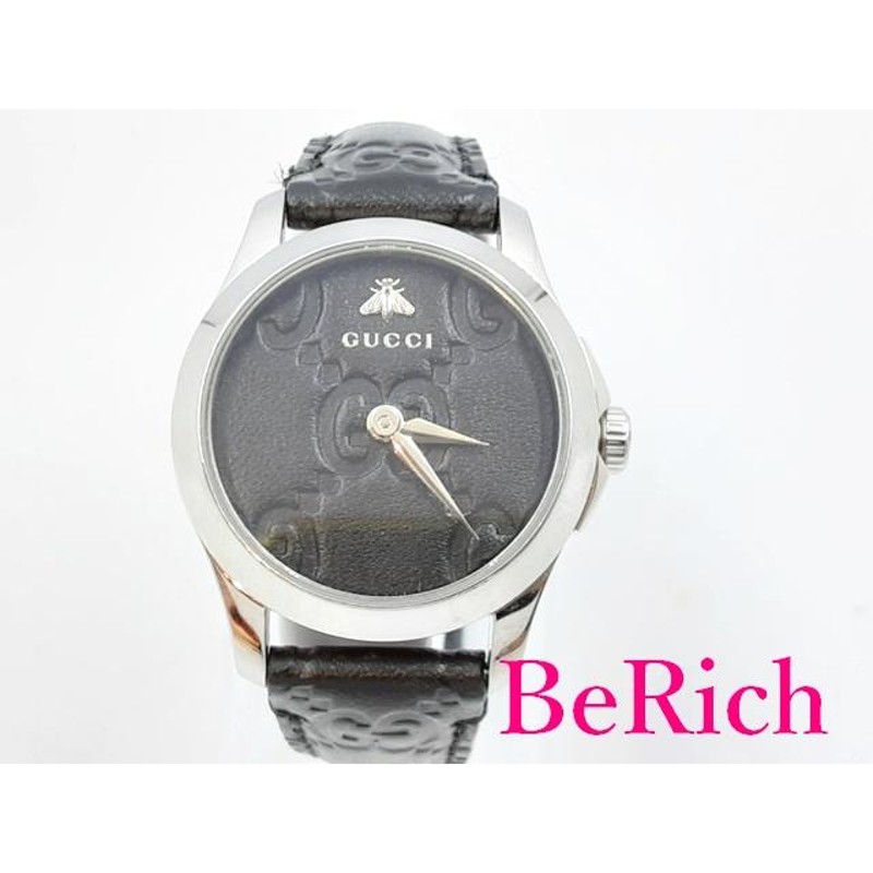 グッチ GUCCI Gタイムレス YA126579A レディース 腕時計 Bee GG シマ  