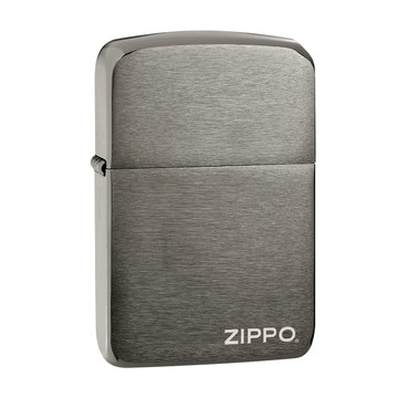 Zippo 【官方授權店】Black IceR 1941 Replica with  logo 黑冰標誌1941復刻防風打火機