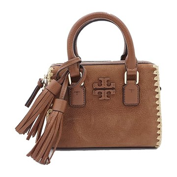 TORY BURCH - 編織飾邊兩用包 (焦糖色)