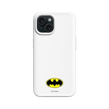 iPhone 15 SolidX 白 - Batman 蝙蝠俠 - 經典Logo