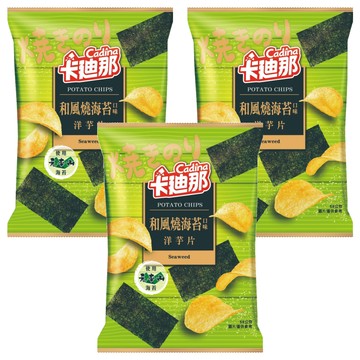 Cadina 卡迪那 洋芋片 和風燒海苔口味  58g  3個