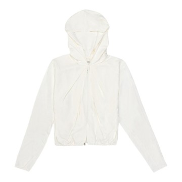alexanderwang 垂墜領拉鍊連帽上衣
