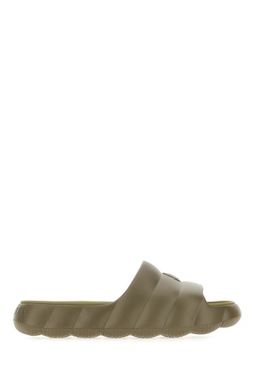 Moncler Military Green Rubber Lilo Slippers