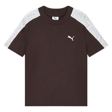 Puma 短袖上衣 女裝 蕾絲 棕 63846213