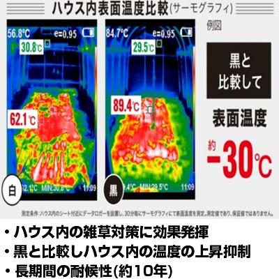 日本マタイ 防草シート 1m 耐候年数約10年 防草クロスシート PRO X 50m クラウディホワイト 白色 反射 太陽光 両面パネル HC10665