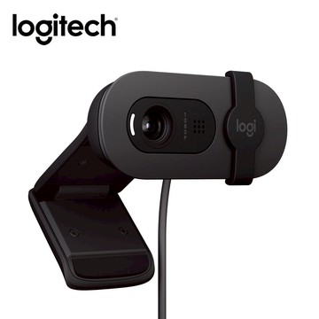 Logitech 羅技 BRIO 100 網路攝影機-石墨灰