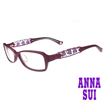 Anna Sui 安娜蘇 經典紫薔薇祕密花園造型眼鏡(紫色) AS519-1700