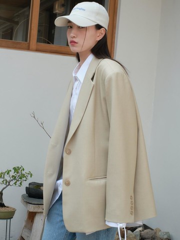 Gentlewomen Blazer - Khaki Beige