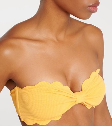 Marysia Antibes scalloped bandeau bikini top