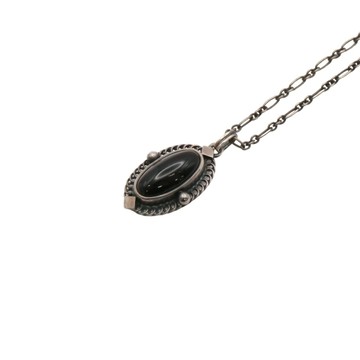 Georg Jensen 喬治傑生 Heritage 2004 項鍊 925純銀 黑瑪瑙 【二手名牌BRAND OFF】