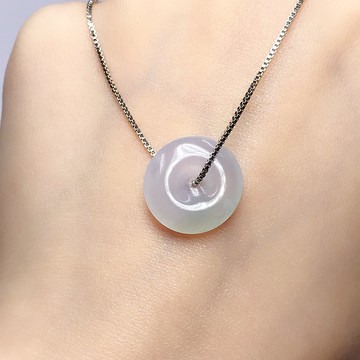 【願‧平安】冰種紫羅蘭平安扣吊飾 | 天然緬甸翡翠A貨 | 送禮