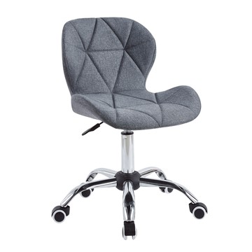 E-home Bryce布萊斯菱格紋布面簡約電腦椅-三色可選灰色