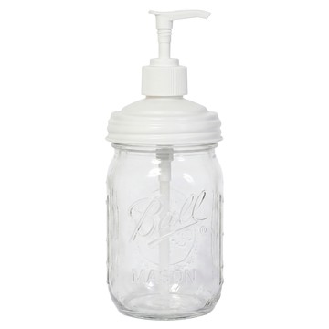 reCAP x Ball 玻璃梅森罐按壓瓶 白色 16oz  1個  480ml