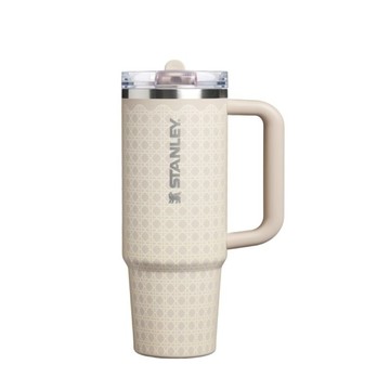 STANLEY 防漏吸管隨手杯 0.88L / 米杏藤編