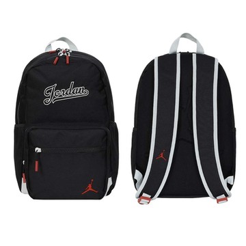 NIKE JORDAN MVP 大型雙肩後背包-雙肩包 肩背包 JD2413001AD-001 黑淺灰紅
