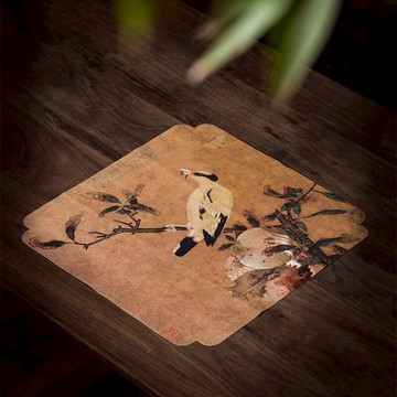 禪意彩繪茶巾吸水茶布茶具配件不掉毛茶幾茶桌功夫茶養壺專用毛巾